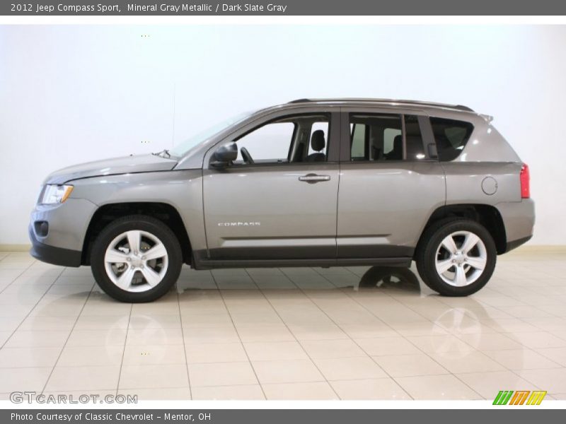 Mineral Gray Metallic / Dark Slate Gray 2012 Jeep Compass Sport