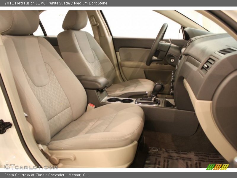 White Suede / Medium Light Stone 2011 Ford Fusion SE V6