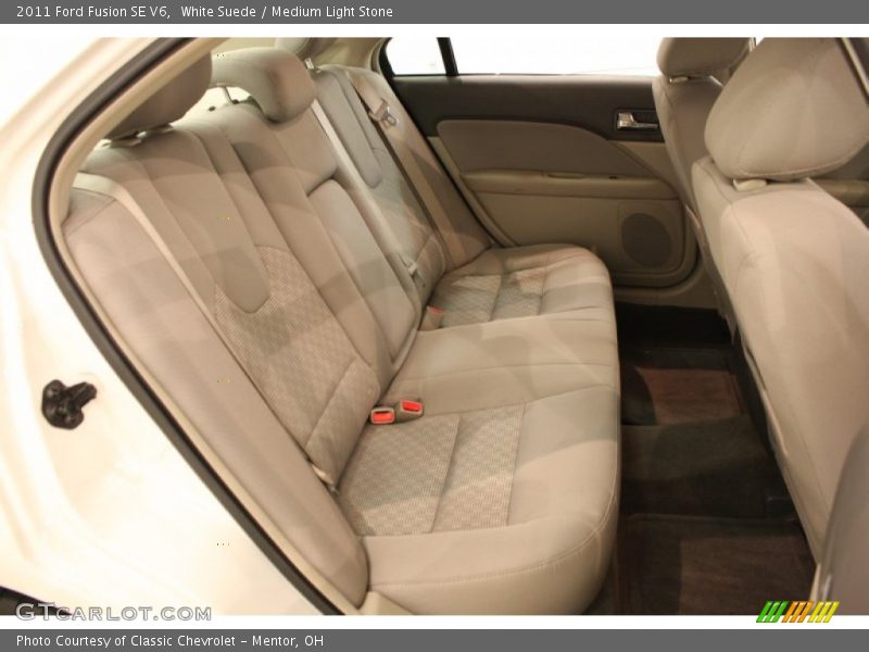 White Suede / Medium Light Stone 2011 Ford Fusion SE V6
