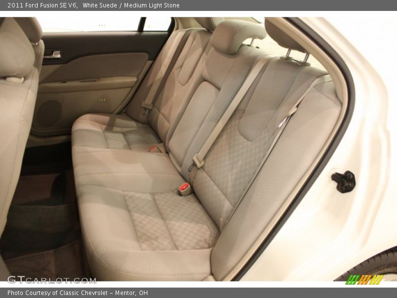 White Suede / Medium Light Stone 2011 Ford Fusion SE V6