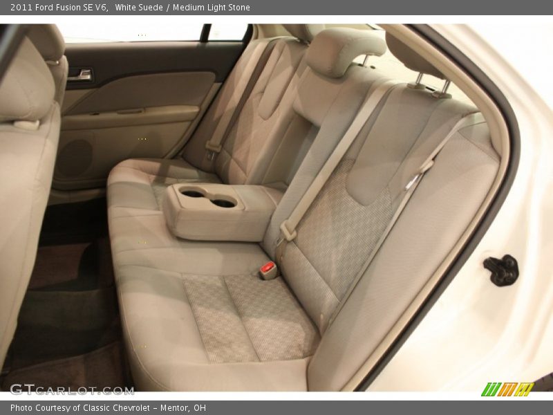 White Suede / Medium Light Stone 2011 Ford Fusion SE V6