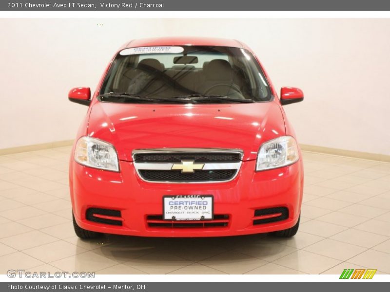 Victory Red / Charcoal 2011 Chevrolet Aveo LT Sedan