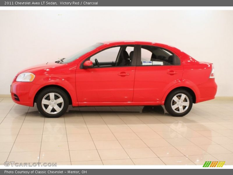 Victory Red / Charcoal 2011 Chevrolet Aveo LT Sedan