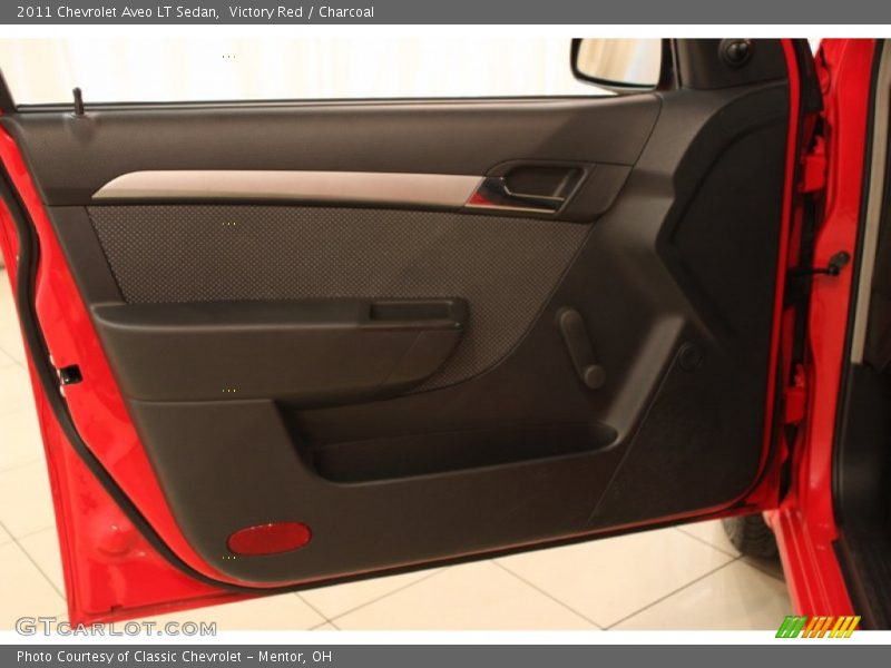 Victory Red / Charcoal 2011 Chevrolet Aveo LT Sedan