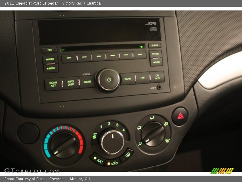 Victory Red / Charcoal 2011 Chevrolet Aveo LT Sedan