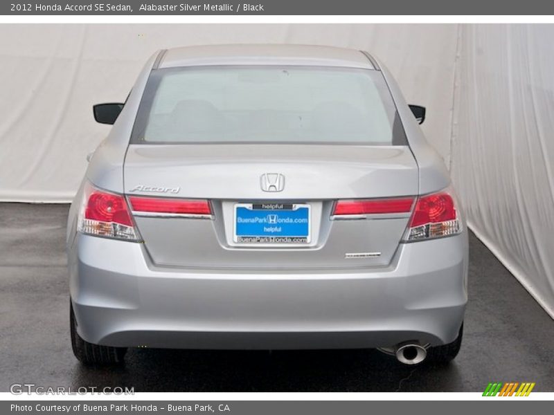 Alabaster Silver Metallic / Black 2012 Honda Accord SE Sedan