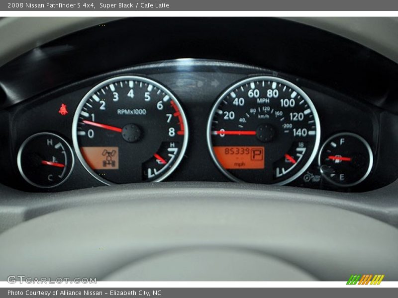 Super Black / Cafe Latte 2008 Nissan Pathfinder S 4x4