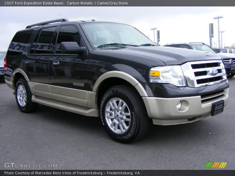 Carbon Metallic / Camel/Grey Stone 2007 Ford Expedition Eddie Bauer