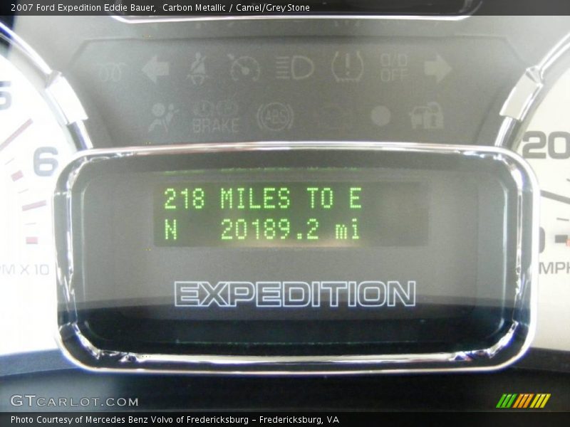 Carbon Metallic / Camel/Grey Stone 2007 Ford Expedition Eddie Bauer
