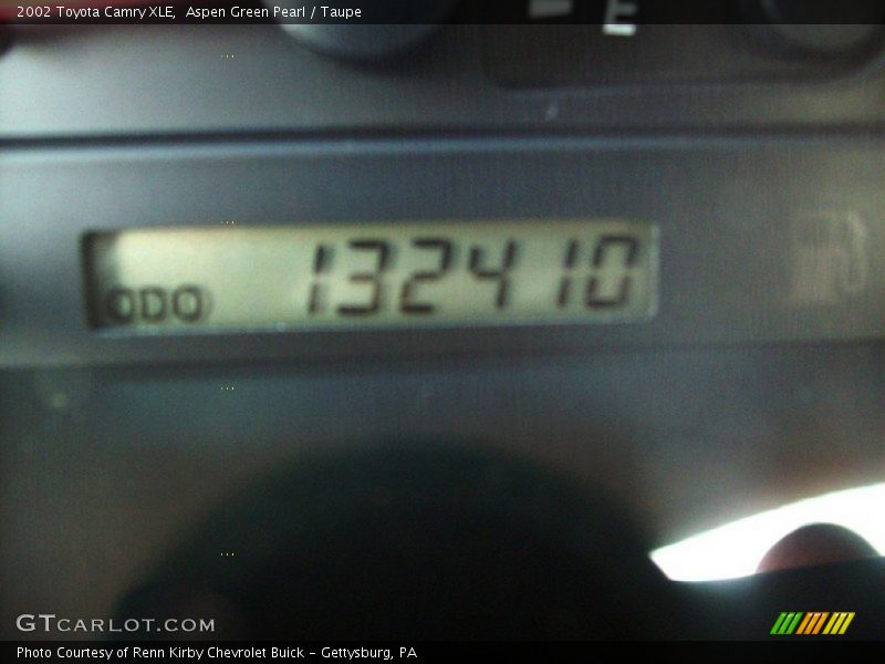 Aspen Green Pearl / Taupe 2002 Toyota Camry XLE