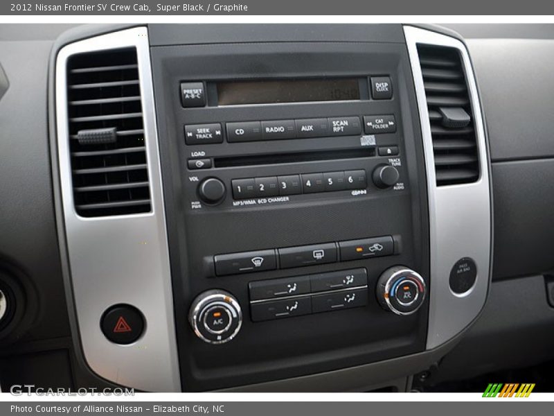 Super Black / Graphite 2012 Nissan Frontier SV Crew Cab