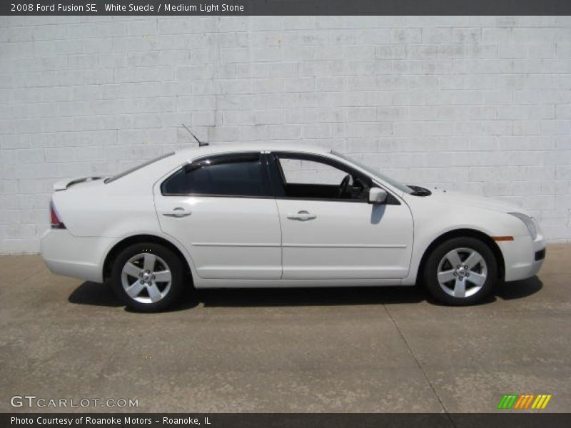 White Suede / Medium Light Stone 2008 Ford Fusion SE