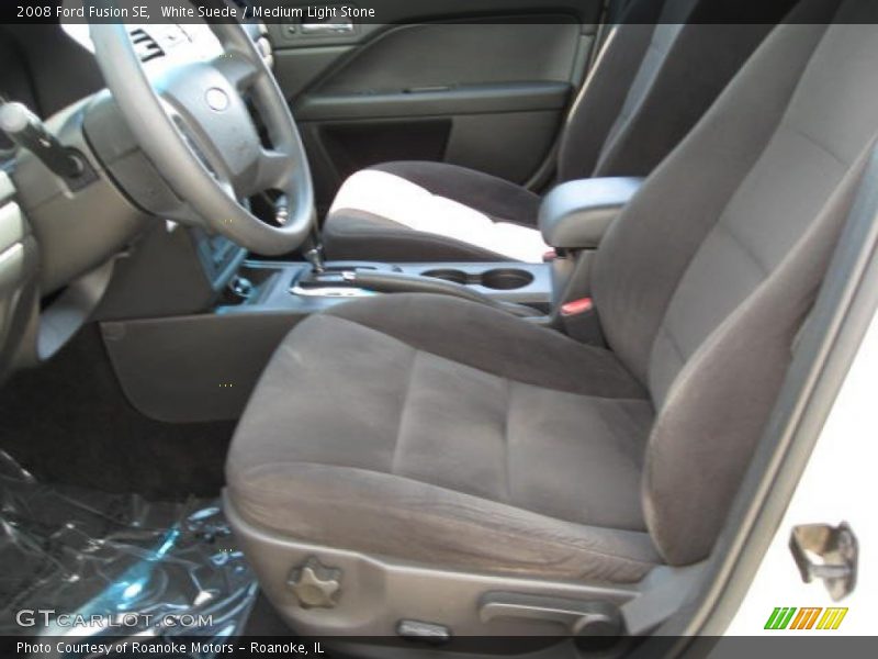 White Suede / Medium Light Stone 2008 Ford Fusion SE
