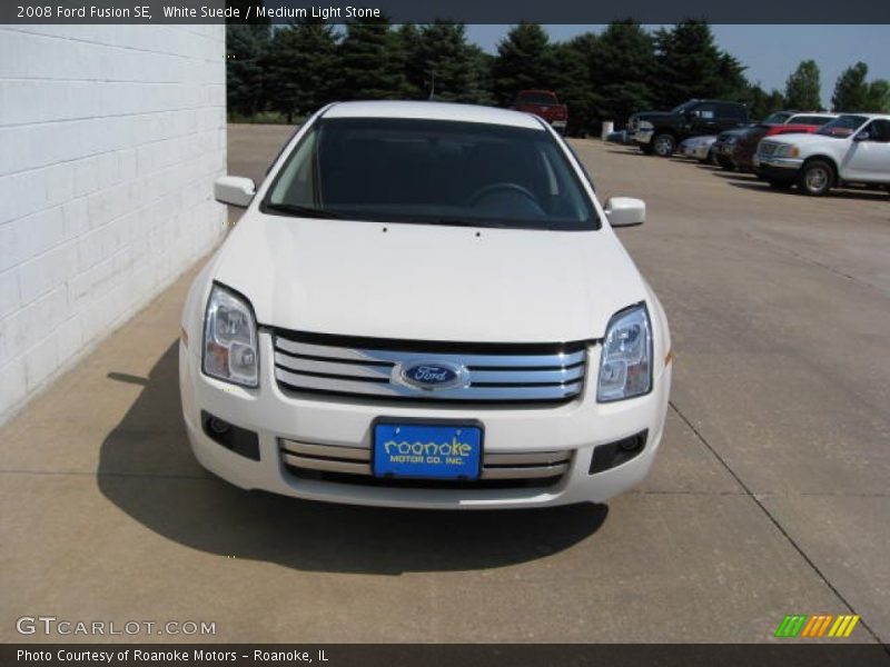 White Suede / Medium Light Stone 2008 Ford Fusion SE