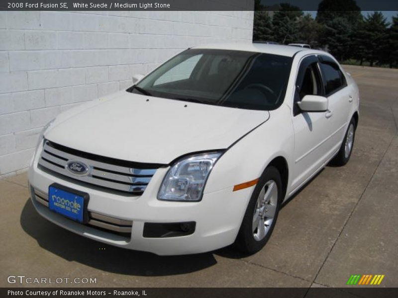 White Suede / Medium Light Stone 2008 Ford Fusion SE