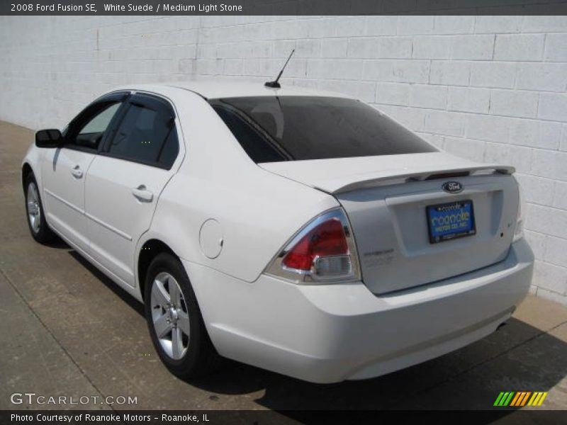 White Suede / Medium Light Stone 2008 Ford Fusion SE