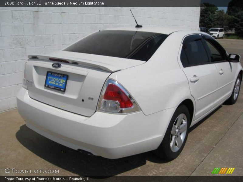 White Suede / Medium Light Stone 2008 Ford Fusion SE