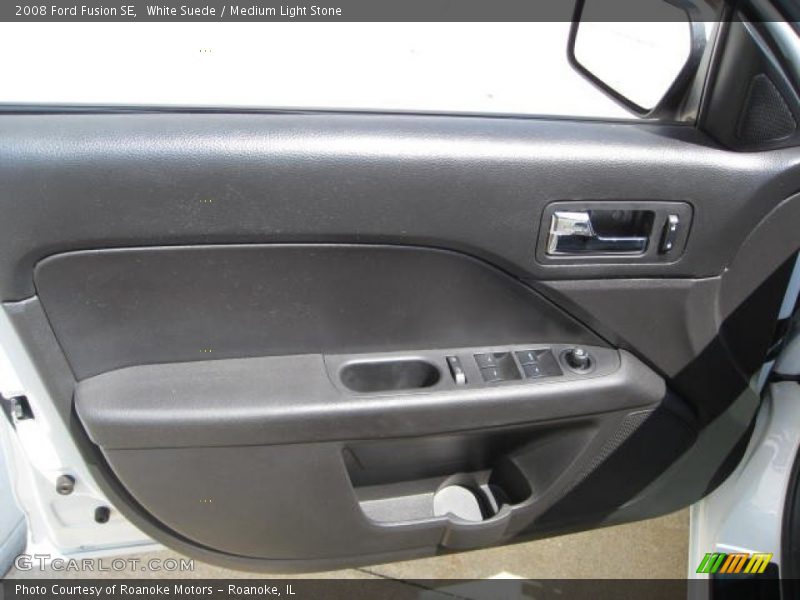 White Suede / Medium Light Stone 2008 Ford Fusion SE