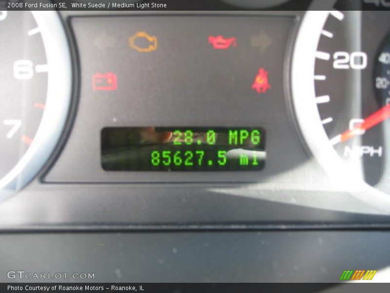 White Suede / Medium Light Stone 2008 Ford Fusion SE