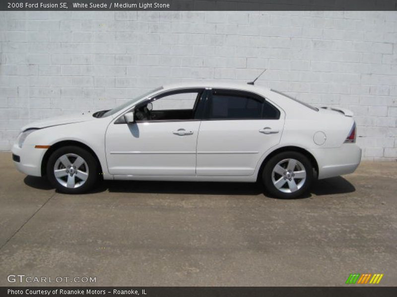 White Suede / Medium Light Stone 2008 Ford Fusion SE
