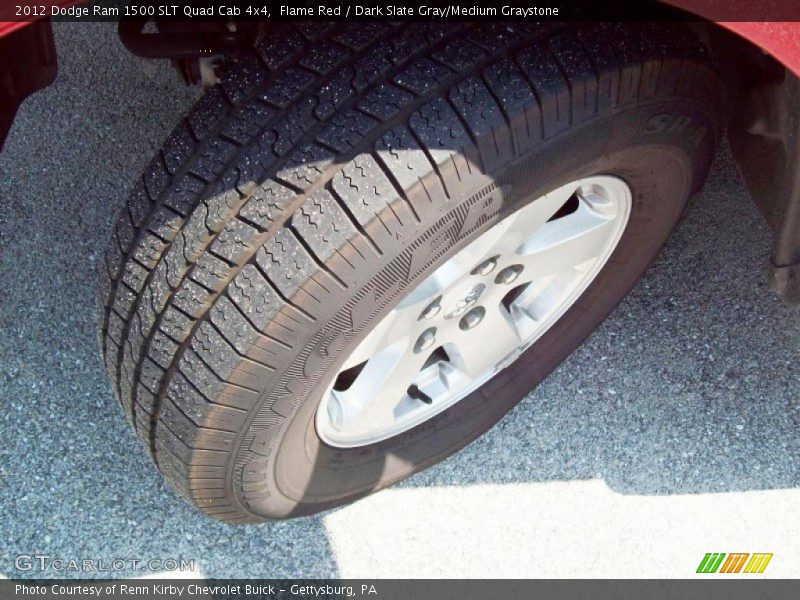 Flame Red / Dark Slate Gray/Medium Graystone 2012 Dodge Ram 1500 SLT Quad Cab 4x4