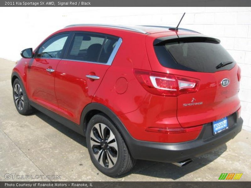 Signal Red / Black 2011 Kia Sportage SX AWD