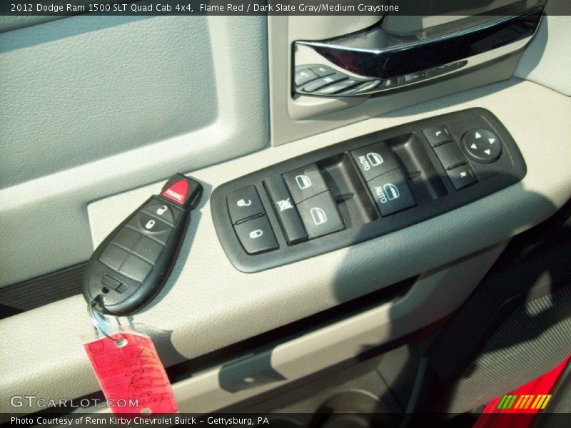 Flame Red / Dark Slate Gray/Medium Graystone 2012 Dodge Ram 1500 SLT Quad Cab 4x4