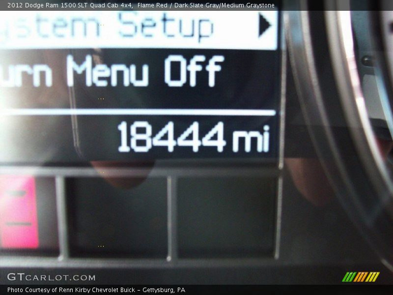 Flame Red / Dark Slate Gray/Medium Graystone 2012 Dodge Ram 1500 SLT Quad Cab 4x4