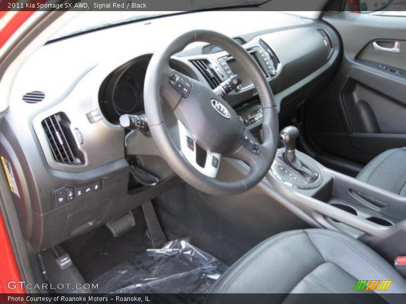  2011 Sportage SX AWD Black Interior