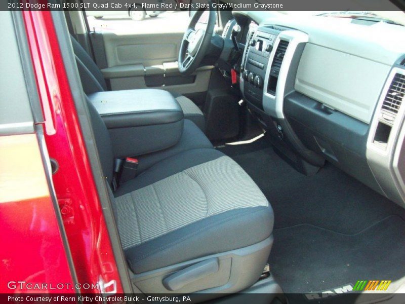 Flame Red / Dark Slate Gray/Medium Graystone 2012 Dodge Ram 1500 SLT Quad Cab 4x4