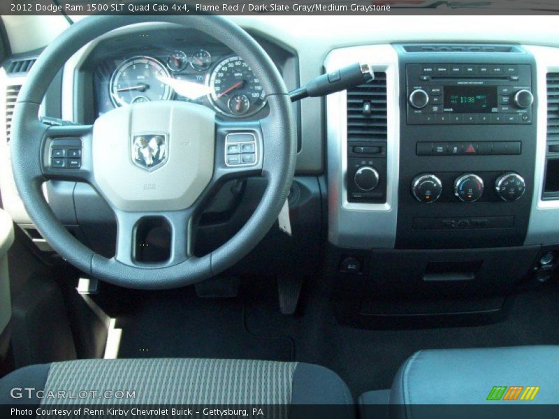 Flame Red / Dark Slate Gray/Medium Graystone 2012 Dodge Ram 1500 SLT Quad Cab 4x4
