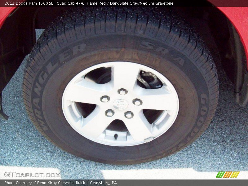 Flame Red / Dark Slate Gray/Medium Graystone 2012 Dodge Ram 1500 SLT Quad Cab 4x4