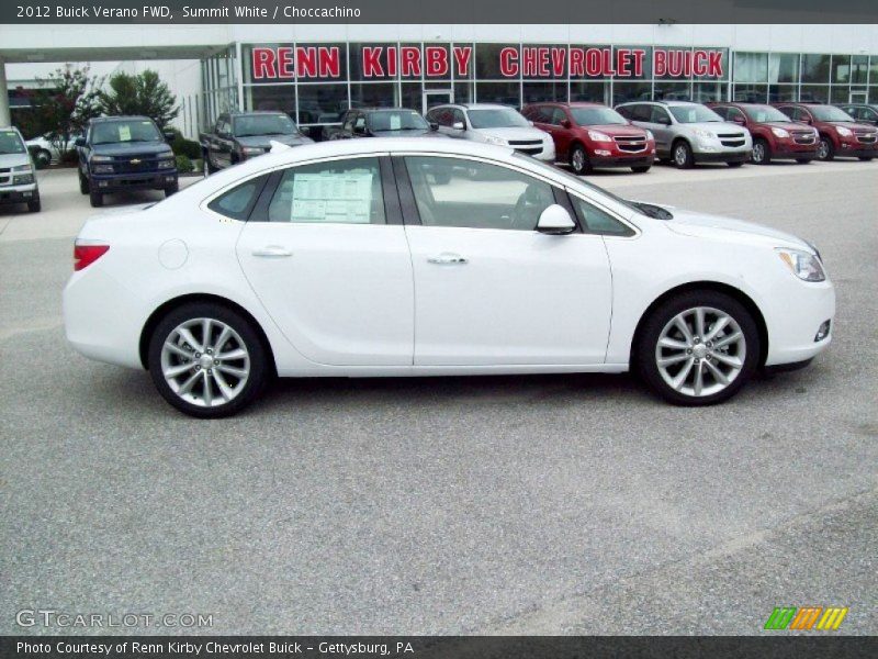 Summit White / Choccachino 2012 Buick Verano FWD