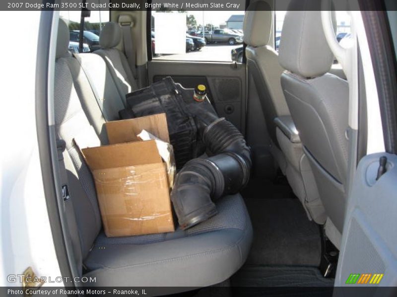 Bright White / Medium Slate Gray 2007 Dodge Ram 3500 SLT Quad Cab Dually