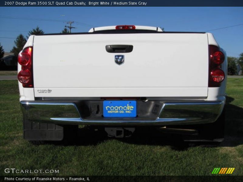 Bright White / Medium Slate Gray 2007 Dodge Ram 3500 SLT Quad Cab Dually