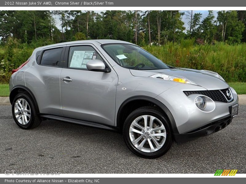 Chrome Silver / Black/Silver Trim 2012 Nissan Juke SV AWD
