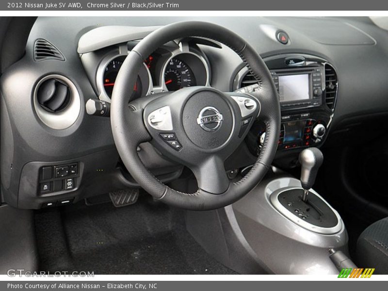 Chrome Silver / Black/Silver Trim 2012 Nissan Juke SV AWD