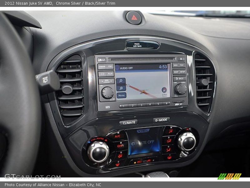 Chrome Silver / Black/Silver Trim 2012 Nissan Juke SV AWD