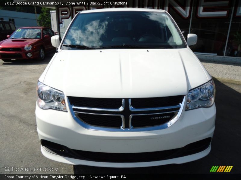 Stone White / Black/Light Graystone 2012 Dodge Grand Caravan SXT