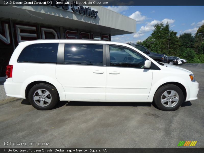 Stone White / Black/Light Graystone 2012 Dodge Grand Caravan SXT