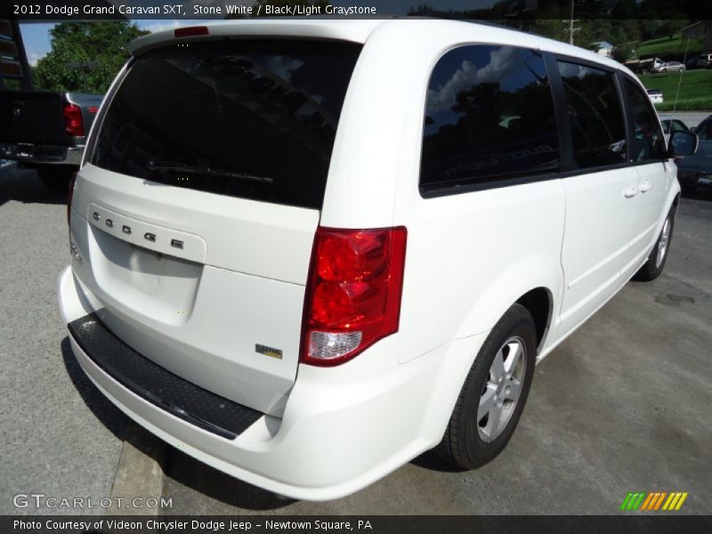 Stone White / Black/Light Graystone 2012 Dodge Grand Caravan SXT