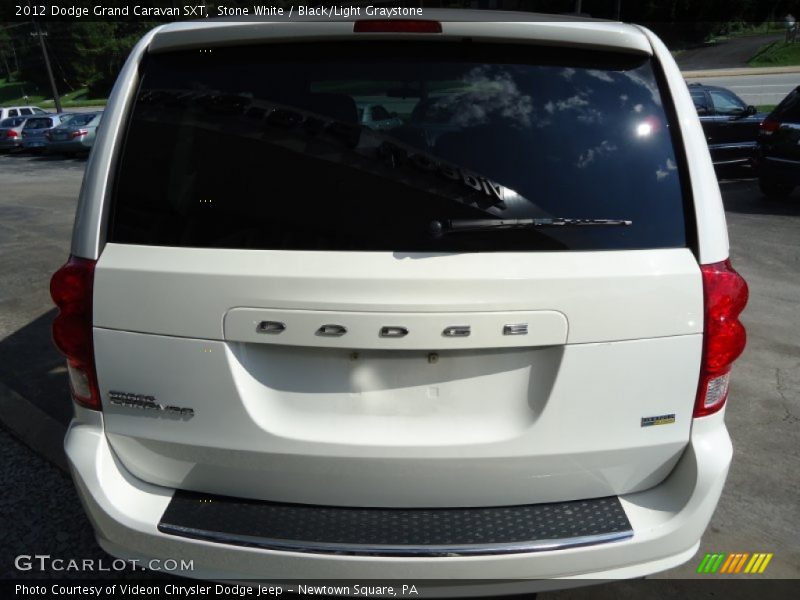 Stone White / Black/Light Graystone 2012 Dodge Grand Caravan SXT