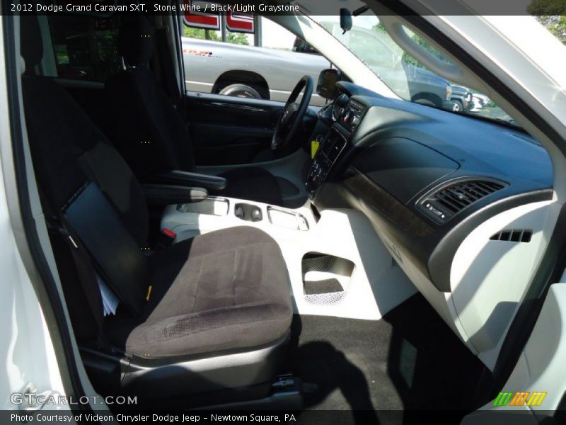 Stone White / Black/Light Graystone 2012 Dodge Grand Caravan SXT