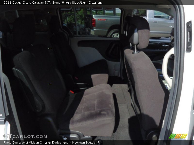 Stone White / Black/Light Graystone 2012 Dodge Grand Caravan SXT