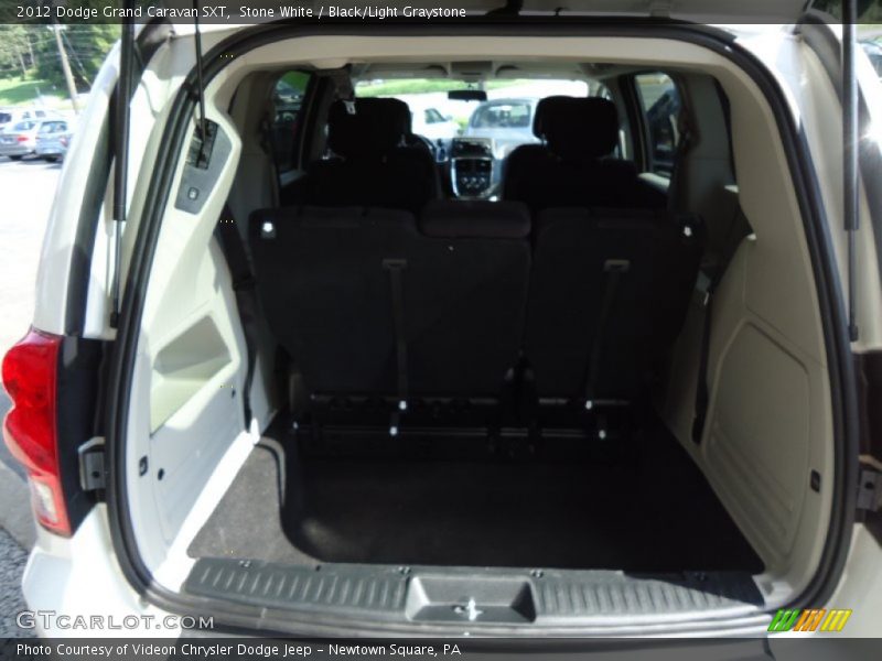 Stone White / Black/Light Graystone 2012 Dodge Grand Caravan SXT