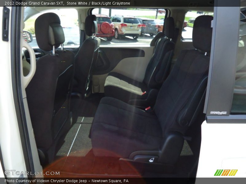 Stone White / Black/Light Graystone 2012 Dodge Grand Caravan SXT