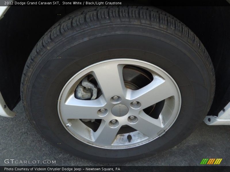 Stone White / Black/Light Graystone 2012 Dodge Grand Caravan SXT