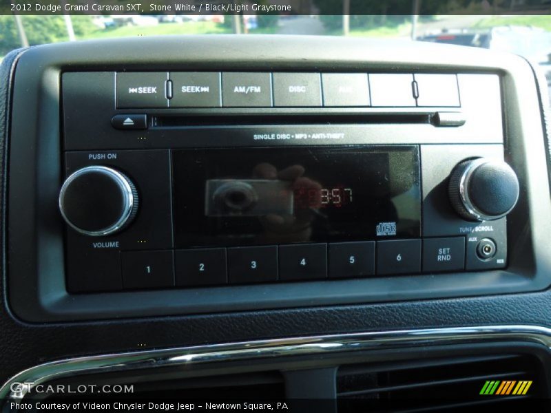 Stone White / Black/Light Graystone 2012 Dodge Grand Caravan SXT