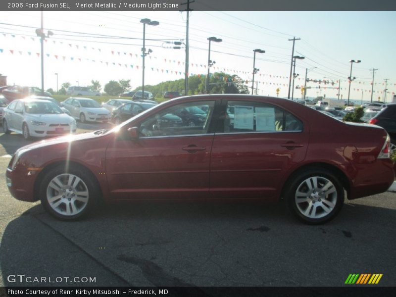 Merlot Metallic / Medium Light Stone 2006 Ford Fusion SEL