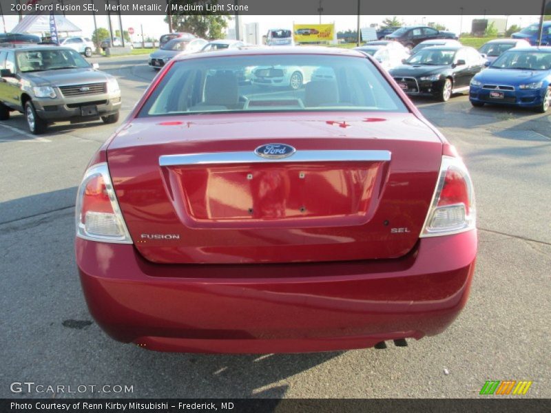 Merlot Metallic / Medium Light Stone 2006 Ford Fusion SEL